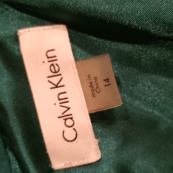 Calvin Klein Teal Maxi Dress Size 14 - Picture 9 of 16